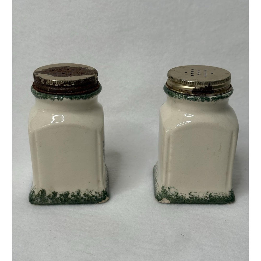 Salt & Pepper Shakers Floral Heart Wreath Dining Cottagecore Ceramic Vintage - Picture 2 of 9